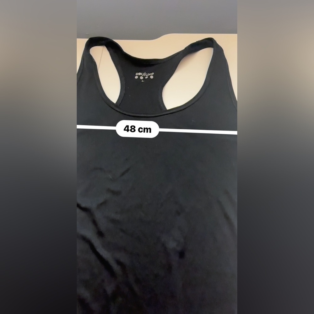 Luxe Black Racerback Tank Top - Picture 5 of 5